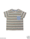 Orange and Orchid Kids Cotton Striped T-shirt Pack of 2