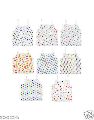 Orange and Orchid Printed Top Knot Baby Jhabla Pack of 8 - White