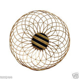 Luke and Lilly Bamboo Brown Wire Craft Round Fruit Basket