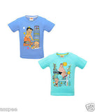 Chhota Bheem Printed Round Neck Cotton T-Shirt for Baby Boy and Girl Pack of 2