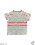 Orange and Orchid Kids Cotton Striped Boys T-shirt