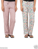 Antshrike Pack of 2 Cotton Woven Women Pyjama Nightwear Pant