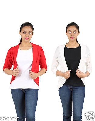 Orange and Orchid Womens Shrugs Pack of 2