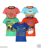 Antshrike Boys Printed Round Neck Cotton Half Sleeve T-Shirt Pack of 5