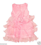 Luke and Lilly  kids  Party wear Designer Princess Girls Frock - Baby Pink