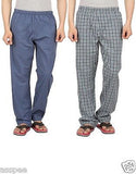 Antshrike Men's Cotton Woven Pyjama Night Pant Pack of 2