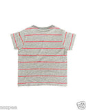 Orange and Orchid Kids Cotton Striped T-shirt Pack of 4