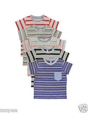 Orange and Orchid Kids Cotton Striped T-shirt Pack of 5