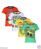 Antshrike Boys Printed Round Neck Cotton Half Sleeve T-Shirt Pack of 4
