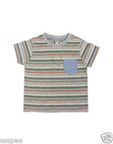 Orange and Orchid Kids Cotton Striped T-shirt Pack of 3