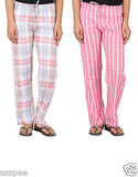 Antshrike Pack of 2 Cotton Woven Women Pyjama Nightwear Pant