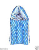 Orange and Orchid Polka Dot Print Baby Sleeping Bag and Carrier Bed - Pink