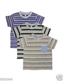 Orange and Orchid Kids Cotton Striped T-shirt Pack of 3