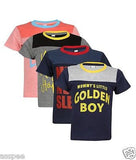 Luke and Lilly Boys Printed Round Neck Cotton Half Sleeve T-Shirt Pack of 4
