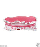 Orange And Orchid Cotton Mosquito Net Bed With Multicolour Cotton Jabla  Pack 4