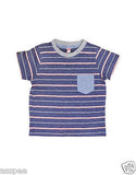 Orange and Orchid Kids Cotton Striped T-shirt Pack of 2
