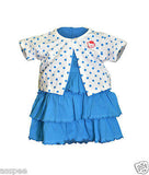 Orange and Orchid  Baby Girls Cotton Frock