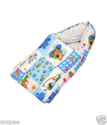 Orange and Orchid Baby Bedding Set Cum Sleeping Bag,Bed For Just Born