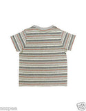 Orange and Orchid Kids Cotton Striped T-shirt Pack of 2