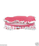Orange And Orchid Cotton Mosquito Net Bed With Red Color Dry Sheet & Nappy White