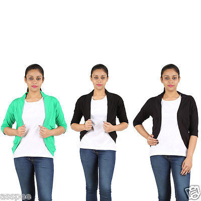 Orange and Orchid Womens Shrugs Pack of 3