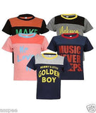 Luke and Lilly Boys Printed Round Neck Cotton Half Sleeve T-Shirt Pack of 5