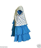 Orange and Orchid  Baby Girls Cotton Frock
