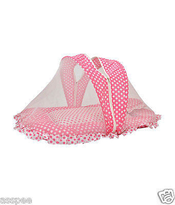 Orange and Orchid Mosquito Net Bed  for Just Born