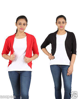 Orange and Orchid Womens Shrugs Pack of 2