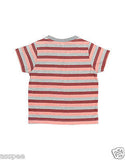Orange and Orchid Kids Cotton Striped T-shirt Pack of 3