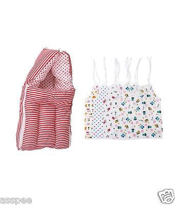 Orange and Orchid Baby Sleeping Bag With Multicolour Cotton Jabla  Pack of 4