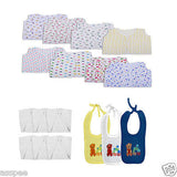 MYKID Combo Gift Set of Baby Jabla Nappies and Bibs for Just Born