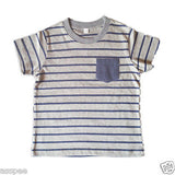Orange and Orchid Cotton Striped Pocket Kids T-shirt Pack of 3