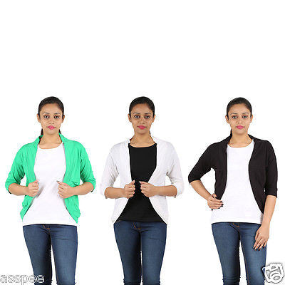 Orange and Orchid Womens Shrugs Pack of 3