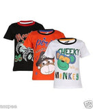 Antshrike Boys Printed Round Neck Cotton Half Sleeve T-Shirt Pack of 3