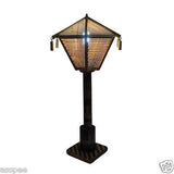 Luke and Lilly Bamboo Craft Roof Shape Stand Lamp Pagoda Stand