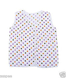 Orange and Orchid Printed Button Type Baby Jhabla Pack of 4 - White