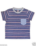 Orange and Orchid Striped Cotton  Kids T-Shirt Pack of 4