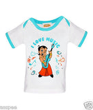 Luke and Lilly Chhota Bheem Printed Round Neck Cotton TShirt for Baby Boy & Girl