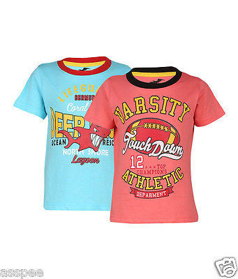 Antshrike Boys Printed Round Neck Cotton Half Sleeve T-Shirt Pack of 2