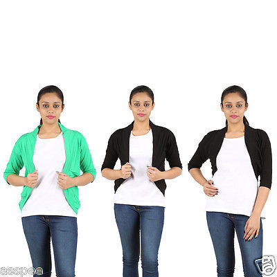 Orange and Orchid Womens Shrugs Pack of 3