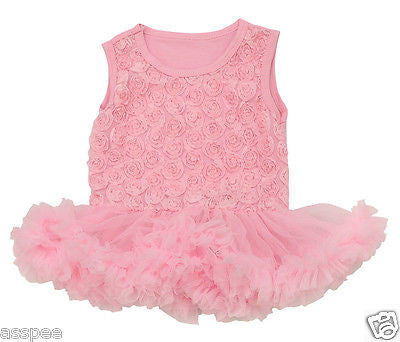 Luke and Lilly Baby Girls Party wear Designer Princess Frock-Light Pink