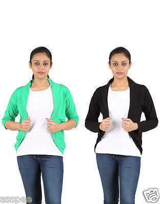 Orange and Orchid Womens Shrugs Pack of 2